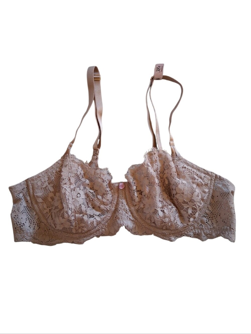NWOT Victoria's Secret Dream Angels Push Up Without Padding Bra Nude Size 38B